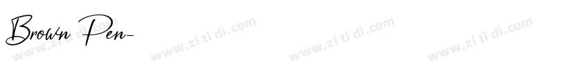 Brown Pen字体转换